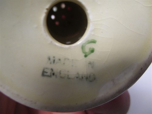 Lot 57 - Clarice Cliff Bizarre vase shape 342 (damaged),...