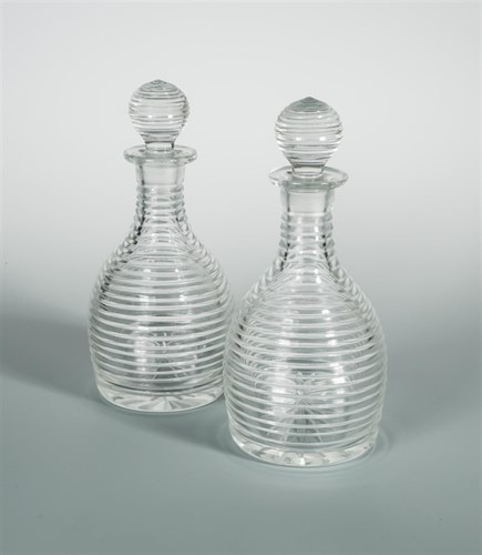 Lot 54 - A pair of large 19th century decanters and stoppers