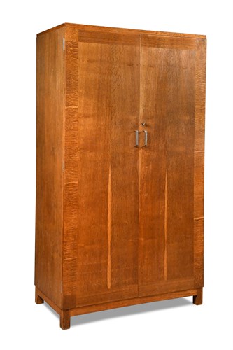Lot 243 - A Heal's Art Deco oak wardrobe