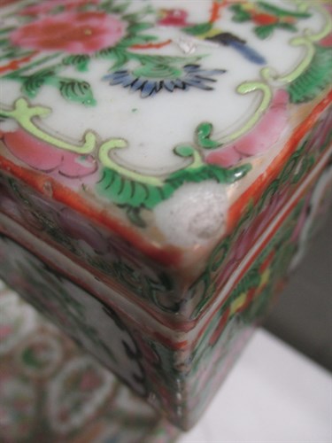 Lot 100 - A Chinese Cantonese famille rose export wash...