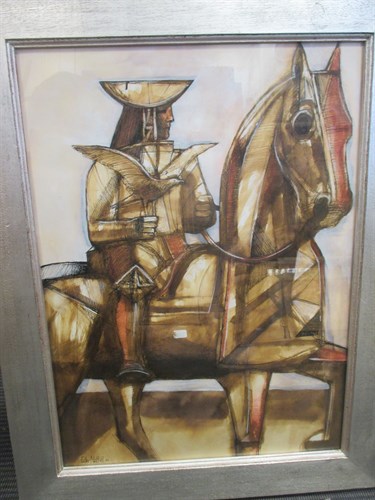 Lot 325 - Peter Nuttall (British, b. 1943) A man on...