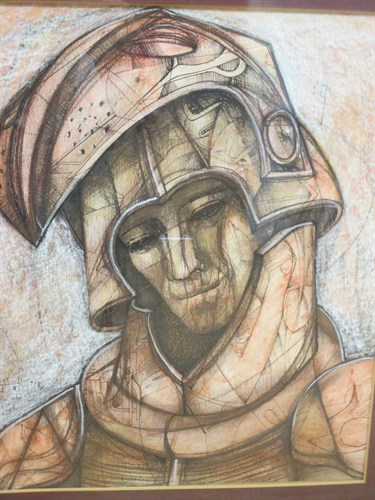 Lot 326 - Peter Nuttall (British, b. 1943) Head of a...