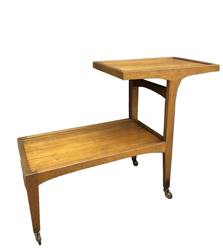 Lot 267 - A Danish teak two-tier trolley