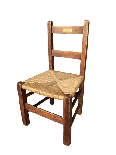Lot 222 - A Heal's oak Letchworth child's chair
