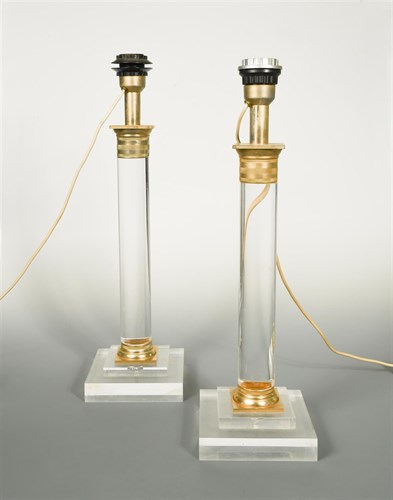 Lot 188 - A near pair of 20th century gilt mounted...