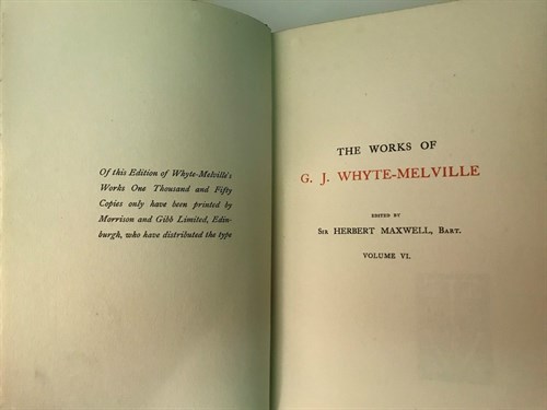 Lot 356 - WHYTE MELVILLE (George John) Works, edited by...