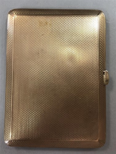 Lot 224 - A 9ct gold pocket cigarette case by Mappin & Webb