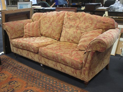 Lot 349 - A pair of Duresta two seater sofas with loose...