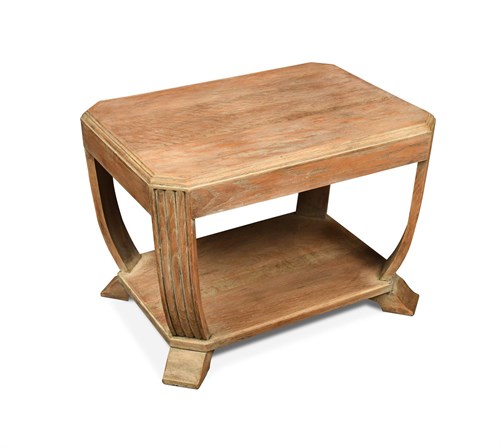 Lot 231 - An 1940's Art Deco limed-oak occasional table