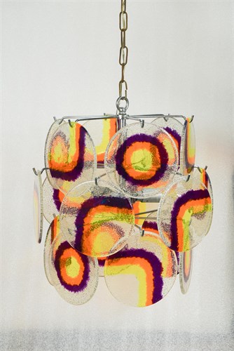 Lot 185 - A striking 1960's or 70's pendant ceiling light