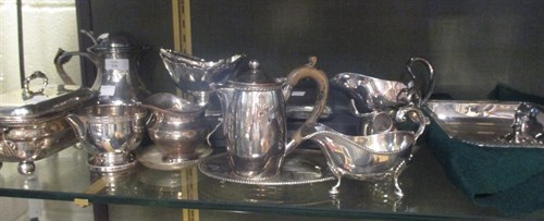 Lot 236 - A collection of silver plated items including...