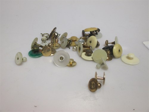 Lot 141 - A collection of shirt studs including a number...