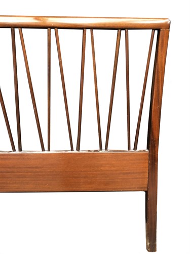 Lot 271 - Frode Hom for Illums Bolighus, Copenhagen, an afrormosia wood double bed frame
