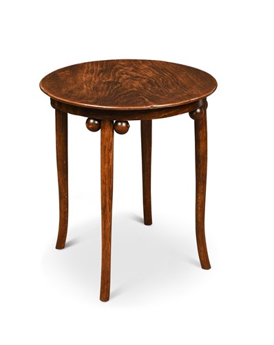 Lot 200 - In the manner of Josef Hoffmann, a Secessionist stained ply and bentwood occasional table, circa 1910