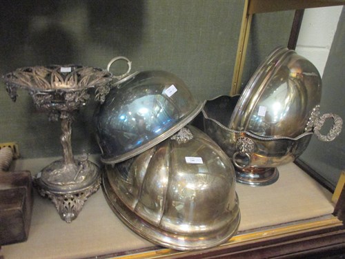 Lot 240 - A collection of silver plated items including...