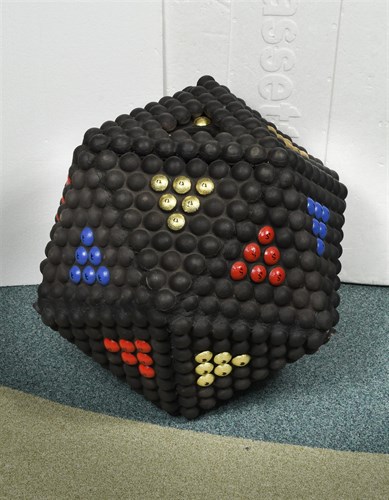 Lot 60 - Gary Standige (British, 1946-2016), a sculptural pottery icosahedron