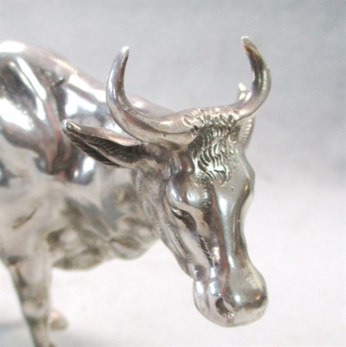 Lot 3 - A continental naturalistic cow creamer