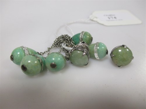 Lot 174 - An early 20th century amazonite and rock...