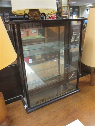 Lot 450 - Rowntree's Chocolates small counter top glass...