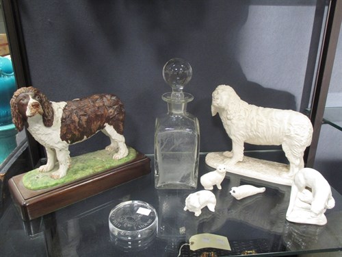 Lot 113 - Two Shebeg Pottery (Isle of Man) figures of...