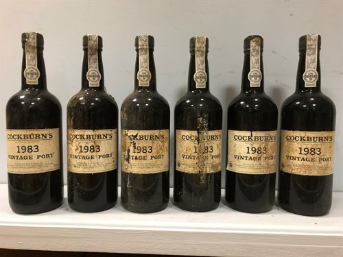 Lot 92 - Cockburn's vintage port 1983, 12 bottles,...