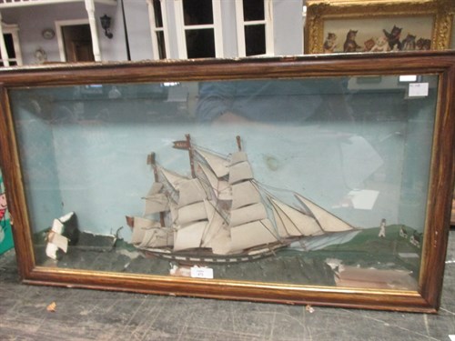 Lot 472 - An early 20th century diaramic model of the...