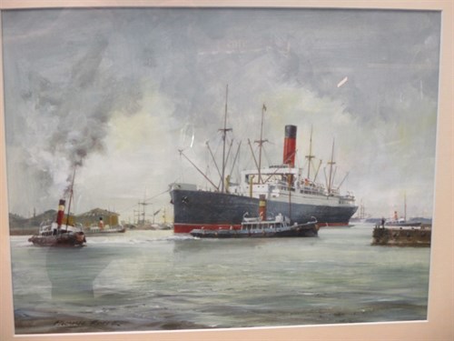 Lot 524 - Michael Roffe (British, b. 1948) 'The Cunard...