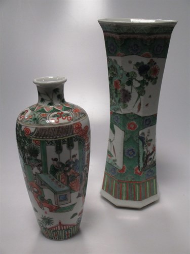 Lot 58 - Two Famille Vert vases
