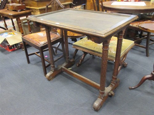 Lot 481 - A Victorian walnut carved table-base stamped...