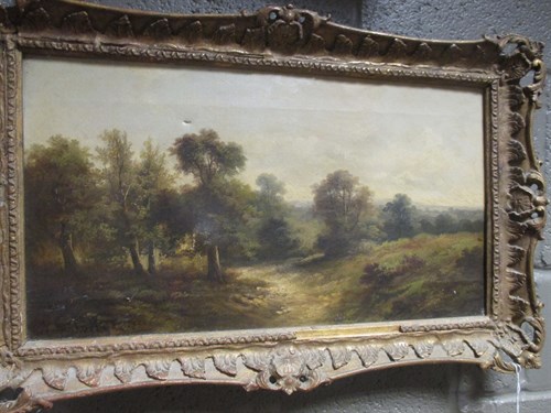 Lot 244 - English school (late 19th century) path in a...