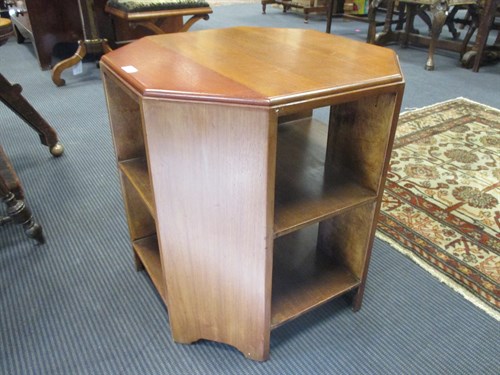 Lot 405 - An Art Deco octagonal two-tier occasional table