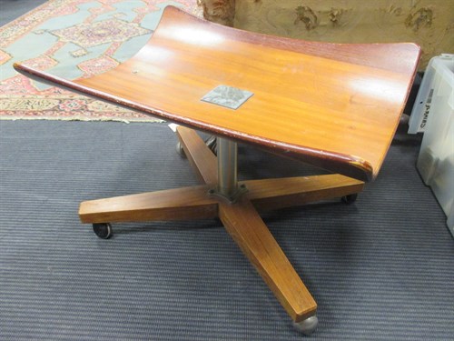 Lot 448 - A mid 20th century Ottoman base on casters