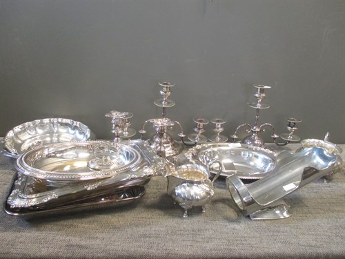 Lot 220 - A quantity of silver plated wares including...