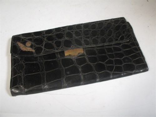 Lot 39 - 'Sweetheart' WW2 handbag, with metal insignias...