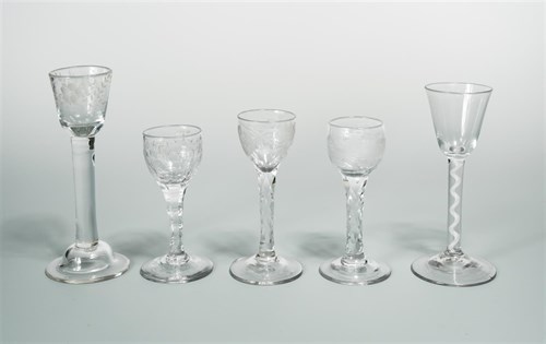Lot 45 - A George III air twist wine glass