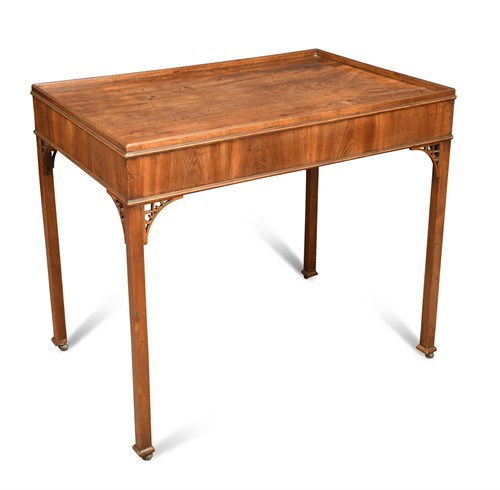 Lot 411 - A George III mahogany silver table