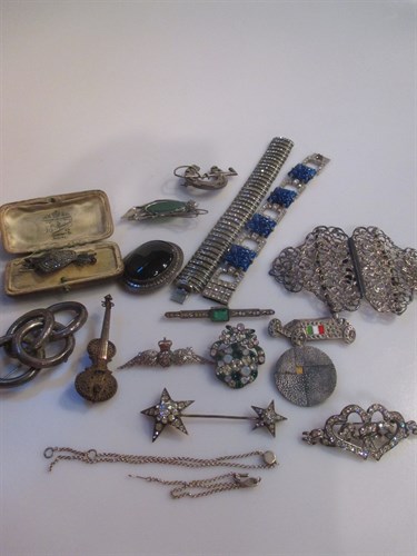Lot 147 - A Victorian silver nurses buckle, Birmingham...