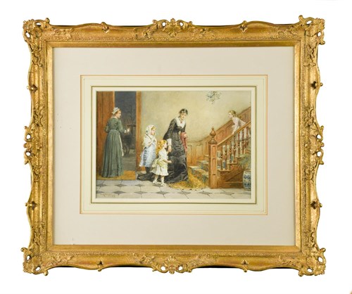 Lot 75 - George Goodwin Kilburne, RI, ROI, RMS (British, 1839-1924)