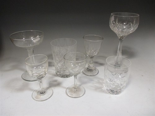 Lot 29 - Collection of Stuart and other cut glassware,...