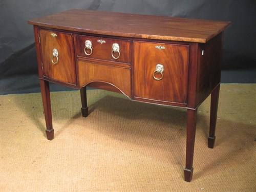 Lot 351 - A small Regency style mahogany bow front...