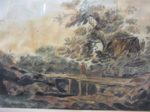 Lot 303 - English School (19th Century), A Traveller on...