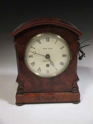Lot 106 - A 19th century mahogany mantle clock 'Rich...