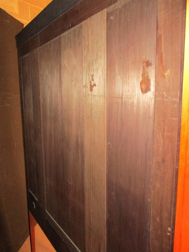 Lot 413 - A late 19th century satinwood and inlaid breakfront display cabinet