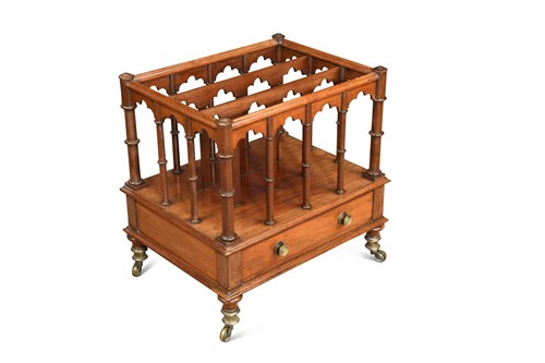 Lot 416 - An early 19th century mahogany Canterbury