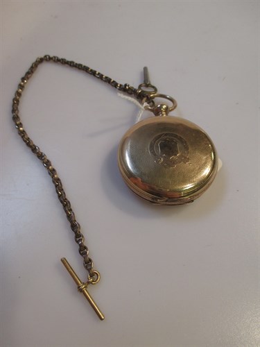 Lot 169 - A full hunter key wound pocket watch by the...