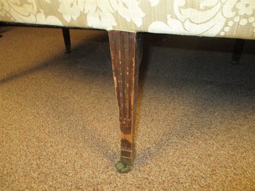 Lot 412 - A George III mahogany sofa