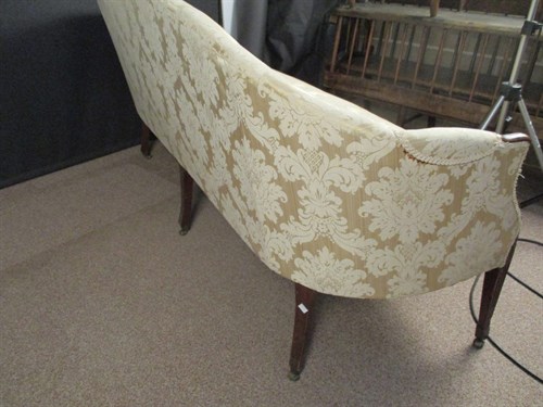 Lot 412 - A George III mahogany sofa
