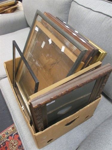 Lot 376 - A box of exhibition frames