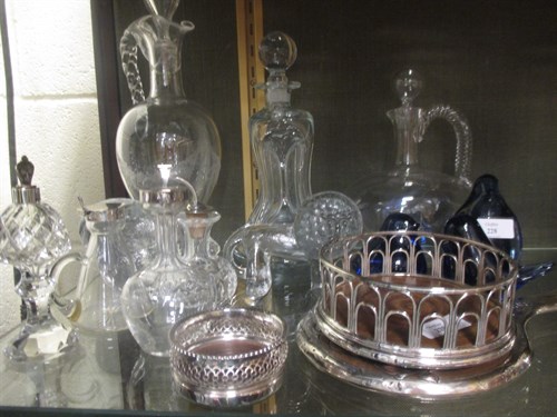 Lot 228 - A silver backed dressing table brush, silver...