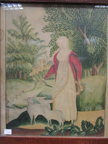 Lot 287 - English School (18th century) Lady with a...